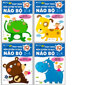 Phát Triển IQ, Rèn Luyện Tư Duy Não Bộ (2-4 tuổi) - Bộ 4 quyển - Duy Văn