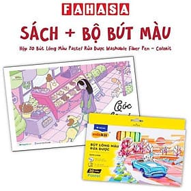 Combo Sách Góc Nhỏ Có Nắng + Hộp 20 Bút Lông Màu Pastel Rửa Được Washable Fiber Pen - Colokit SWM-C008
