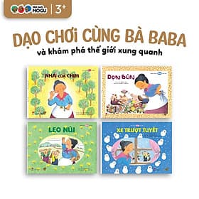 Truyện Ehon bé 3-4-5 tuổi - Bộ 4 cuốn Dạo chơi cùng bà Baba - Nam Việt