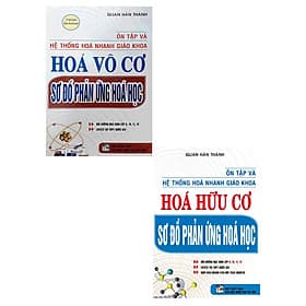 combo ôn tập và hệ thống hóa nhanh giáo khoa: hóa hữu cơ + hóa vô cơ sơ đồ phản ứng hóa học - Nha Nha