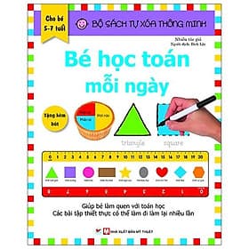 Bộ Sách Tự Xóa Thông Minh - Bé Học Toán Mỗi Ngày (5 -7 tuổi) - Tân Việt