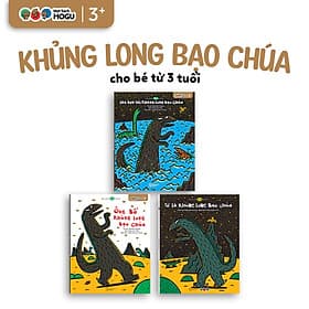 Truyện Ehon bé 3-4-5 tuổi - Bộ 3 cuốn Tuyển tập truyện về Khủng Long Bạo Chúa - Long