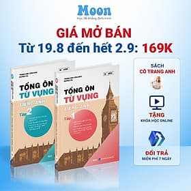 Sách Tổng ôn từ vựng tiếng anh cô Trang Anh Moonbook - 