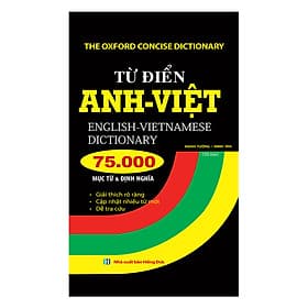 Từ Điển Anh Việt 75000 Mục Từ Và Định Nghĩa (Tái Bản 2019) - Việt Anh