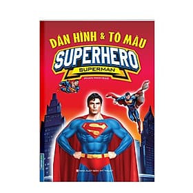 Dán Hình Và Tô Màu Superhero Superman - Minh Thắng