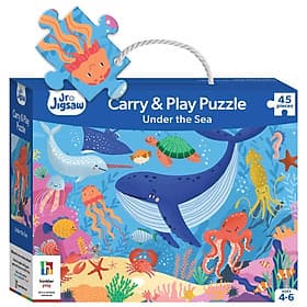 Sách Junior Jigsaw Carry & Play Under the Sea (45 pieces)