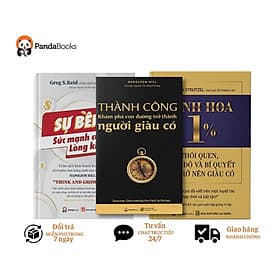 COMBO 3 Sách: Sự bền bỉ: Sức mạnh lòng kiên trì + Tinh hoa 1% + Thành công - Thanh Hoa