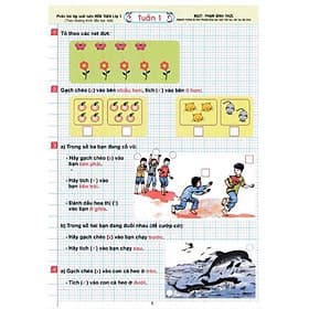 Phiếu Bài Tập Cuối Tuần Môn Toán Lớp 1 (Theo Chương Trình Tiểu Học Mới)