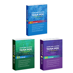 Sách Đánh Thức Tài Năng Toán Học 2, 3 Và 5 ( Combo 3 Cuốn ) - Tổng hợp kiến thức toán học lớp 2 đến lớp 6 Nhà Sách Á Châu Books - Châu Sa