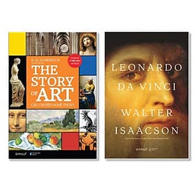 Combo Cái Nhìn Rõ Nét Về Nghệ Thuật Dưới Góc Nhìn Lịch Sử: THE STORY OF ART - Câu Chuyện Nghệ Thuật + Leonardo Da Vinci (Bìa Cứng - Tái Bản 2020) - Go