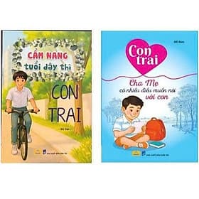 Combo 2 cuốn Cẩm Nang Tuổi Dậy Thì Con Trai và Con Trai Cha Mẹ Có Nhiều Điều Muốn Nói Với Con - ndbooks - Chà