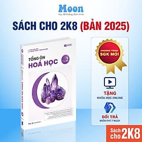 Sách ID Tổng Ôn Hóa Học Lớp 12 Chương trình mới - Dành cho 2k8 Luyện thi THPT và Đánh giá năng lực (ĐGNL) 2026 Moonbook - NXB Dân Trí