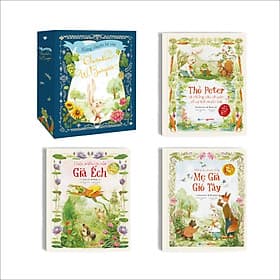 Sách kể chuyện kinh điển cho trẻ - Mẹ Già Gió Tây, Thỏ Peter, Già Ếch - Thornton Burgess. Sách chia chương, bìa cứng, có hình minh hoạ đẹp dành cho trẻ từ 4 - 12 tuổi - Gió