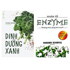Combo 2 cuốn sách hay cho sức khỏe : Dinh Dưỡng Xanh + Nhân Tố Enzyme - Phương Thức Sống Lành Mạnh ( Tặng kèm Bookmark Thiết Kế) - Phương Phương