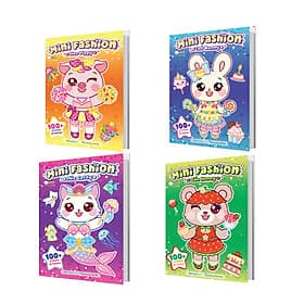 Combo 4 Cuốn Mini Fashion (400+ stickers dễ thương) - Thương Thương