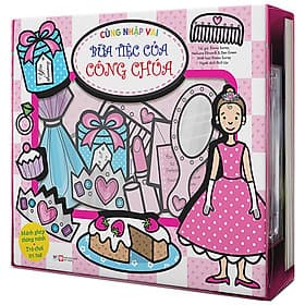 Sách Cùng Nhập Vai : Bữa Tiệc Của Công Chúa- Miếng Ghép Thông Minh, Trò Chơi Trí Tuệ - Minh Minh