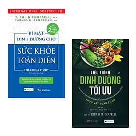 Combo 2 Cuốn Sách Dinh Dưỡng Hay: Bí Mật Dinh Dưỡng Cho Sức Khỏe Toàn Diện + Liệu Trình Dinh Dưỡng Tối Ưu - Phương Pháp Đơn Giản Để Giảm Cân Và Chữa Bệnh Theo Chế Độ Dinh Dưỡng Thực Vật Toàn Phần - Phương Phương