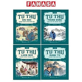 Bộ Sách Tứ Thư - Đại Học + Luận Ngữ + Trung Dung + Mạnh Tử