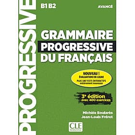 Sách học tiếng Pháp GRAMMAIRE PROGRESSIVE DU FRANCAIS NIVEAU AVANCE + APPLI + CD 3EME EDITION - ED