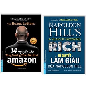 Combo 14 Nguyên Tắc Tăng Trưởng Thần Tốc Như Amazon + Bí Quyết Làm Giàu Của Napoleon Hill - Bản Quyền - NG.UYÊN