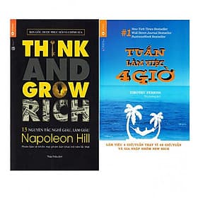Combo Tuần Làm Việc 4 Giờ + 13 Nguyên Tắc Nghĩ Giàu Làm Giàu - Think And Grow Rich - NG.UYÊN