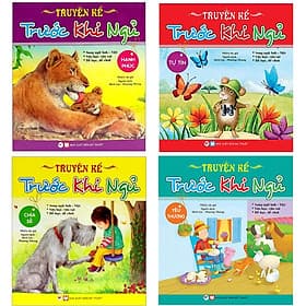 Combo: Bộ Sách Truyện Kể Trước Khi Đi Ngủ- Song Ngữ: Chia Sẻ+ Hạnh Phúc+ Yêu Thương+ Tự Tin: Dành Cho Bé Từ 03 - 9 Tuổi) ( Bộ: 4 Cuốn) - Hạ