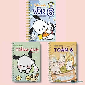 Sách Takenote lớp 6: Toán + Văn Cánh Diều + Tiếng Anh 3-12 khổ A5