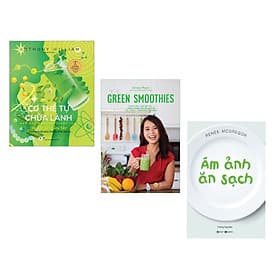 Combo 3 cuốn: Cơ Thể Tự Chữa Lành: Nước Ép Cần Tây + Cơ Thể Tự Chữa Lành: Thực Phẩm Thay Đổi Cuộc Sống + Green Smoothies - Giảm Cân, Làm Đẹp Da, Tăng Cường Sức Đề Kháng Với 7 Ngày Uống Sinh Tố Xanh ( Kiến thức hấp dẫn về làm đẹp và thực phẩm) - Xanh Lam