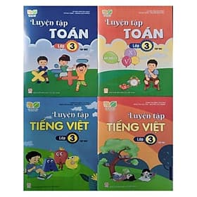 Combo 4 cuốn Luyện tập Toán + Tiếng Việt Lớp 3 ( Kết Nối Tri Thức ) - Tri Thức