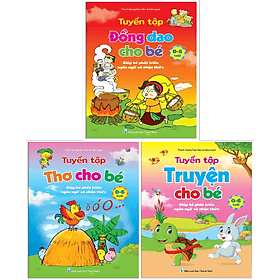 Combo 3 cuốn Truyện thơ cho bé tập nói + Tuyển tập Thơ ca, truyện kể câu đố cho trẻ mầm non - Việt Hà