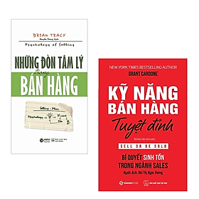 Combo 2 cuốn Kỹ Năng Bán Hàng: Những Đòn Tâm Lý Trong Bán Hàng + Kỹ Năng Bán Hàng Tuyệt Đỉnh - Lý Nhĩ