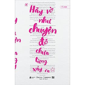 Sách Hãy Vờ Như Chuyện Đó Chưa Từng Xảy Ra - Vitalis