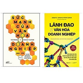 Combo 2 cuốn: Sức Mạnh Của Văn Hóa Doanh Nghiệp + Lãnh Đạo Và Văn Hóa Doanh Nghiệp / Bộ sách lãnh đạo và quản trị nhân lực - Văn
