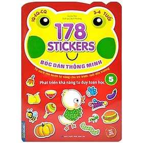 178 Stickers - Bóc Dán Thông Minh Phát Triển Khả Năng Tư Duy Toán Học (3 - 4 Tuổi) - Tập 5 - Minh Minh
