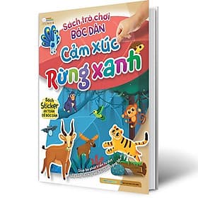 Sách trò chơi bóc dán - Cảm xúc Côn trùng - Sách bóc dán sticker cho bé - Nha Nha