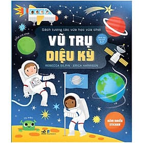 Cuốn sách rất thích hợp để trẻ vừa học vừa chơi: Sách tương tác vừa học vừa chơi - Vũ trụ diệu kỳ - Vũ