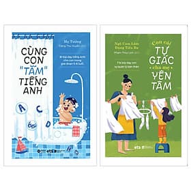Combo Cùng Con “Tắm” Tiếng Anh + Con Tự Giác Cha Mẹ Yên Tâm - Chà
