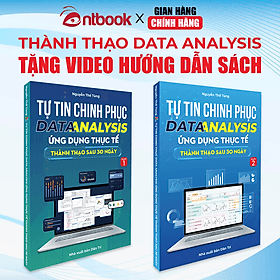 Sách Data Analysis Chính Hãng, Bộ 2 Cuốn Từ Cơ Bản Đến Nâng Cao, Có Tặng Kèm Video Hướng Dẫn - Nha Nha