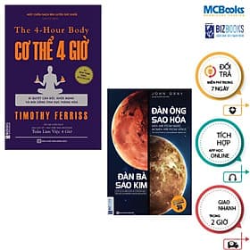 Cơ Thể 4 Giờ + Đàn Ông Sao Hỏa Đàn Bà Sao Kim - Combo 2 Cuốn - MCBooks - Kim Hyojin