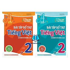 Combo Bài tập bổ trợ Tiếng Việt – lớp 2 (cơ bản và nâng cao) Tập 1 + 2 (MG) - Việt An