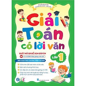 Giải Toán Có Lời Văn Lớp 1 - Chương Trình Mới (1 Cuốn) - Bản Quyền - Văn