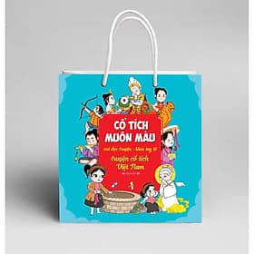 Túi - Cổ Tích Muôn Màu -Vui Đọc Truyện, Khéo Tay Tô - Truyện Cổ Tích Việt Nam (Túi 8 Cuốn) - Bản Quyền