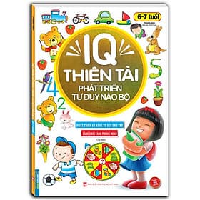 Sách IQ Thiên Tài Phát Triển Tư Duy Não Bộ 6- 7 Tuổi - Minh Minh