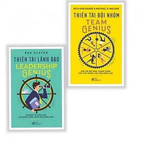 Combo 2 Cuốn: Thiên Tài Lãnh Đạo Leadership Genius + Thiên Tài Đội Nhóm Team Genius - Léa