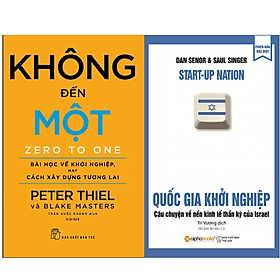 Combo Sách Kinh Tế Khởi Nghiệp: Không Đến Một + Quốc Gia Khởi Nghiệp - G