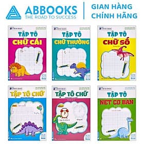 Luyện tay cầm bút - Tập tô chữ, Chữ số, Nét cơ bản - Bộ 6 Quyển - Tô Cầm