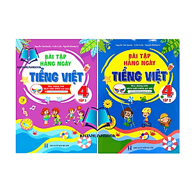 Combo Bài tập hằng ngày tiếng việt 4 - tập 1 + 2 ( cánh diều )