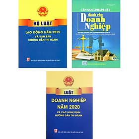 Combo 3 Cuốn: Bộ Luật Lao Động Năm 2019 Và Văn Bản Hướng Dẫn Thi Hành + Luật Doanh Nghiệp Năm 2020 Và Các Nghị Định Hướng Dẫn Thi Hành + Cẩm Nang Pháp Luật Dành Cho Doanh Nghiệp - Cẩm Vân