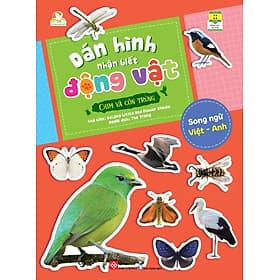 Dán Hình Nhận Biết Động Vật - Chim Và Côn Trùng (Song Ngữ Việt-Anh) - Chì