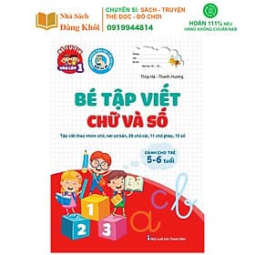 Bé Tập Viết Chữ Và Số Theo Nhóm Chữ, Nét Cơ Bản Tự Tin Vào Lớp 1 Dành Cho Trẻ 5 - 6 Tuổi - Theo Theobald